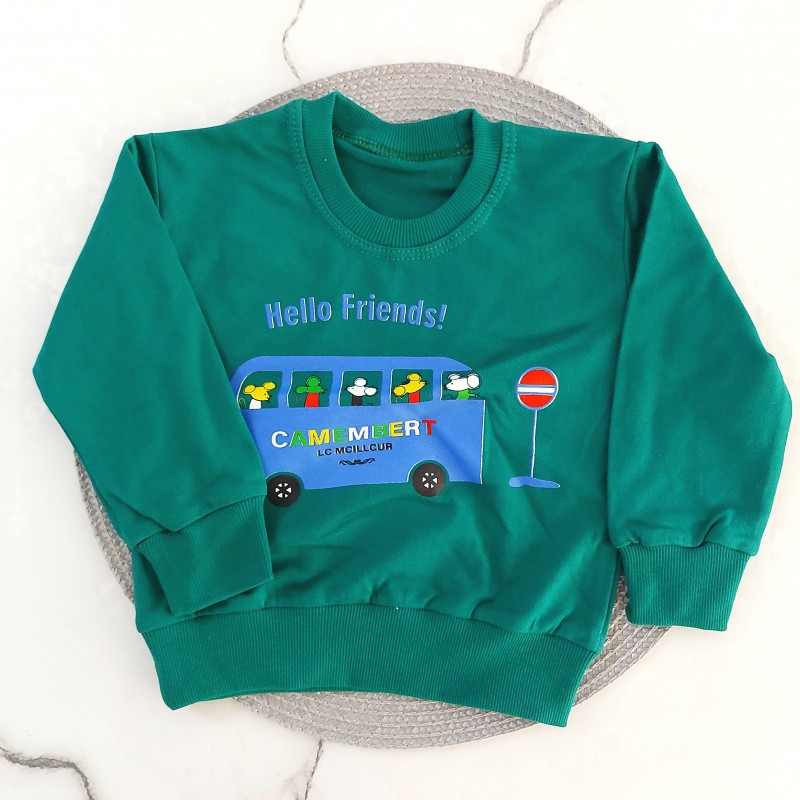 بلوز دورس اتوبوس سبز kids