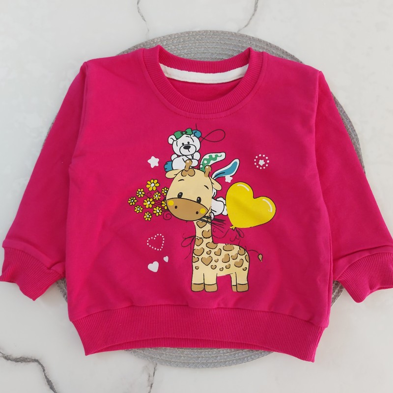 بلوز دورس زرافه سرخابی kids