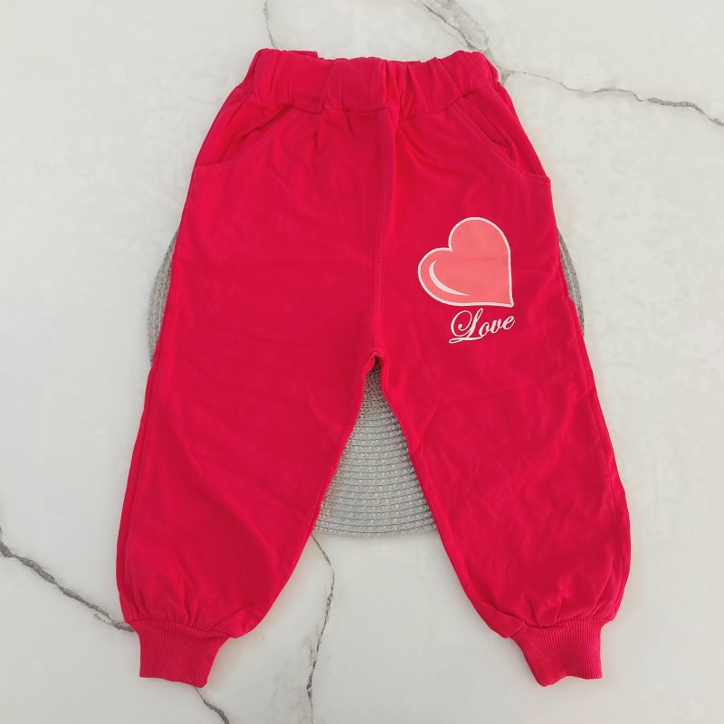 شلوار قلب سرخابی kids