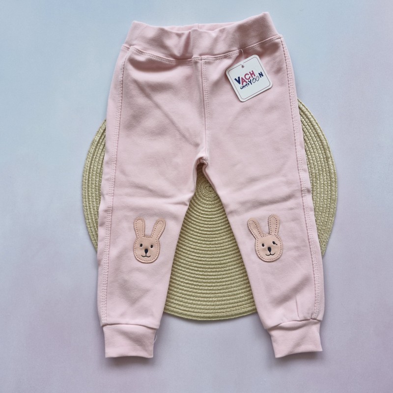 شلوار کتان کشی خرگوش صورتی وچیون