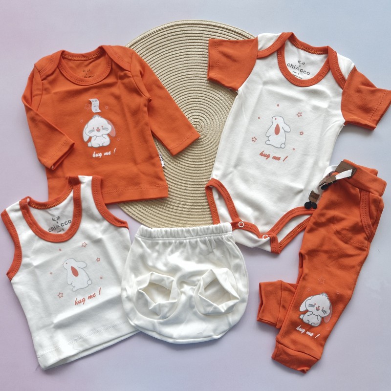 ست 5 تکه خرگوش نارنجی چیاکو