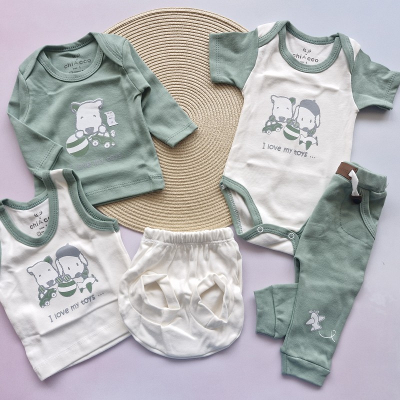 ست 5 تکه اسباب بازی سبز چیاکو