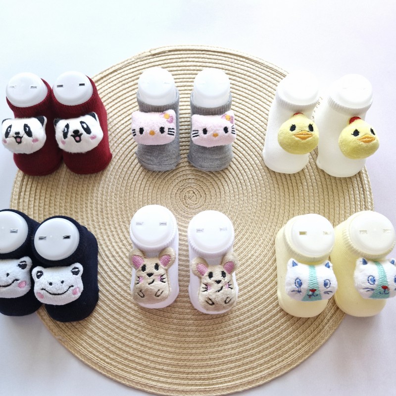 جوراب نوزادی عروسکی