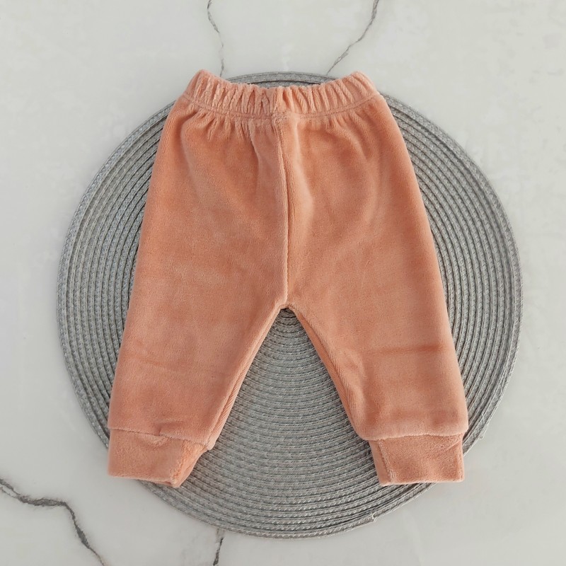 شلوار مخمل گلبهی امیر کوچولو