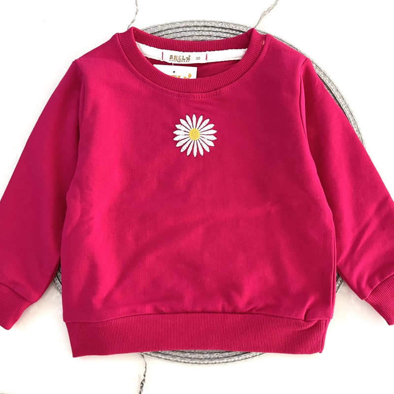 بلوز دورس بابونه سرخابی آنیل kids