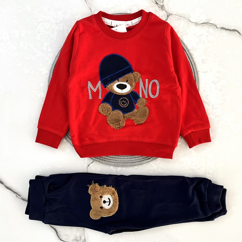 بلوز شلوار خرس قرمز آنیل kids