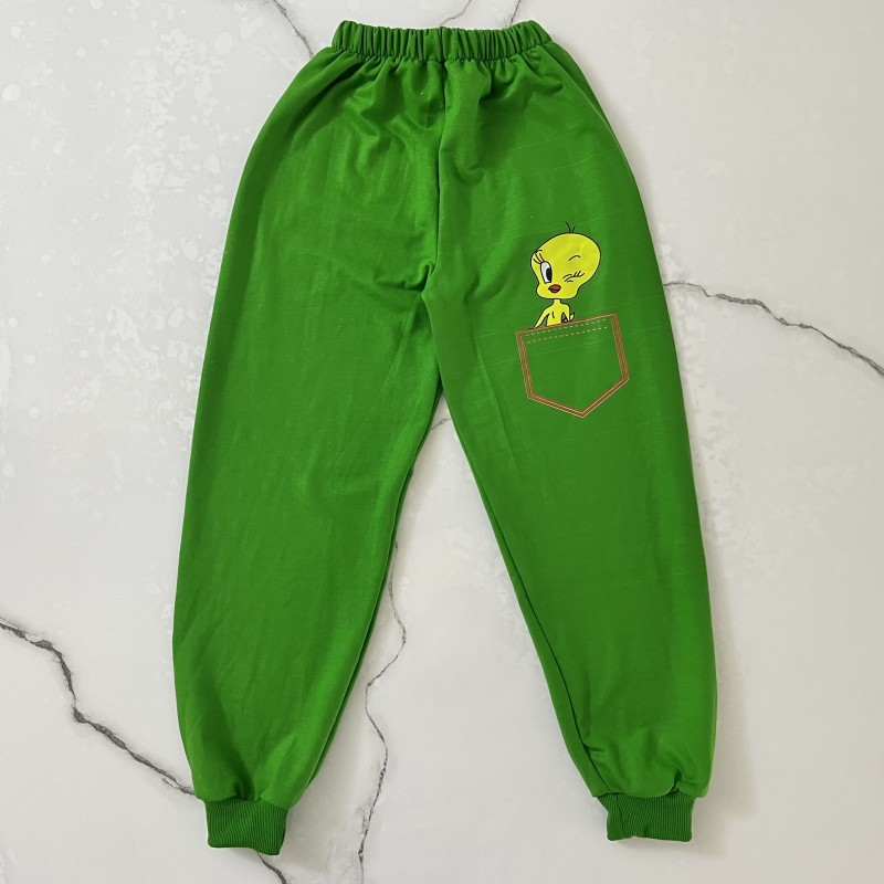 شلوار دورس توییتی سبز kids