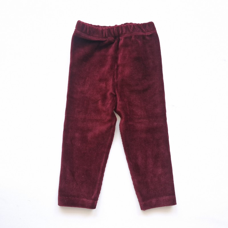 شلوار مخمل کبریتی امیر کوچولو زرشکی کد 2