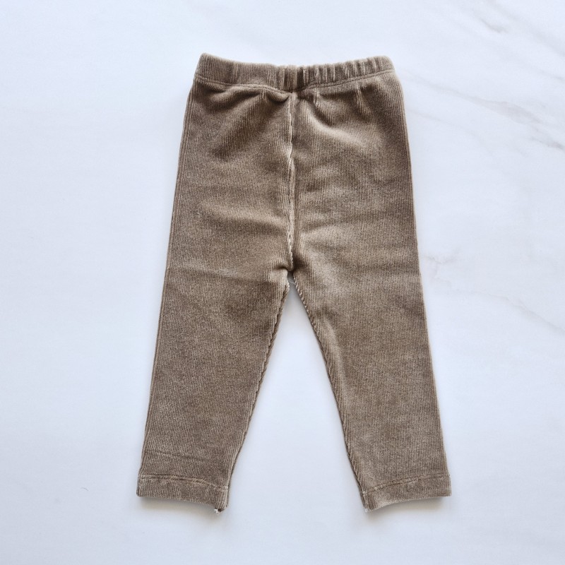 شلوار مخمل کبریتی امیر کوچولو خاکی