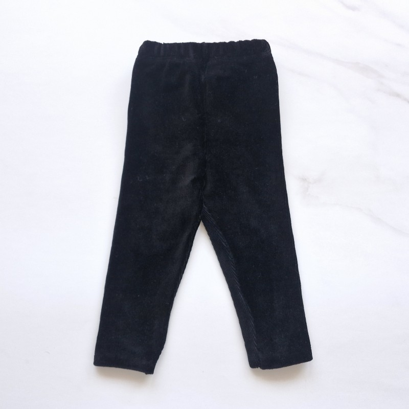 شلوار مخمل کبریتی امیر کوچولو مشکی کد 2