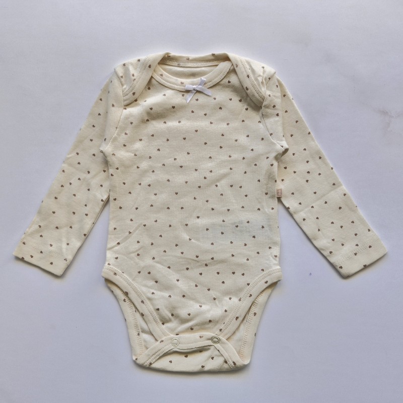 بادی آستین بلند قلب ریز teddyboom