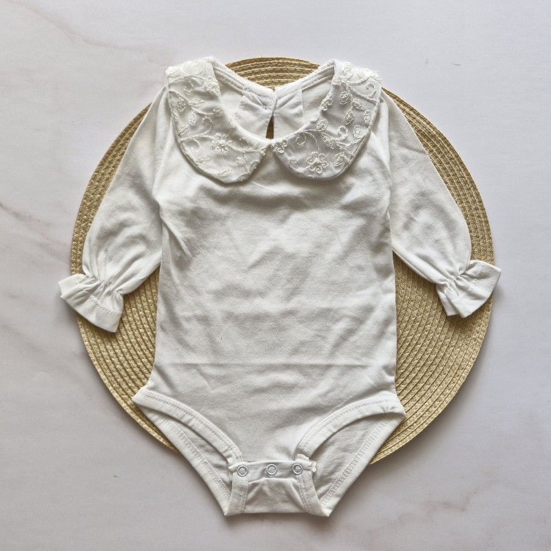 بادی یقه ب ب گیپوردار شیری آنیل