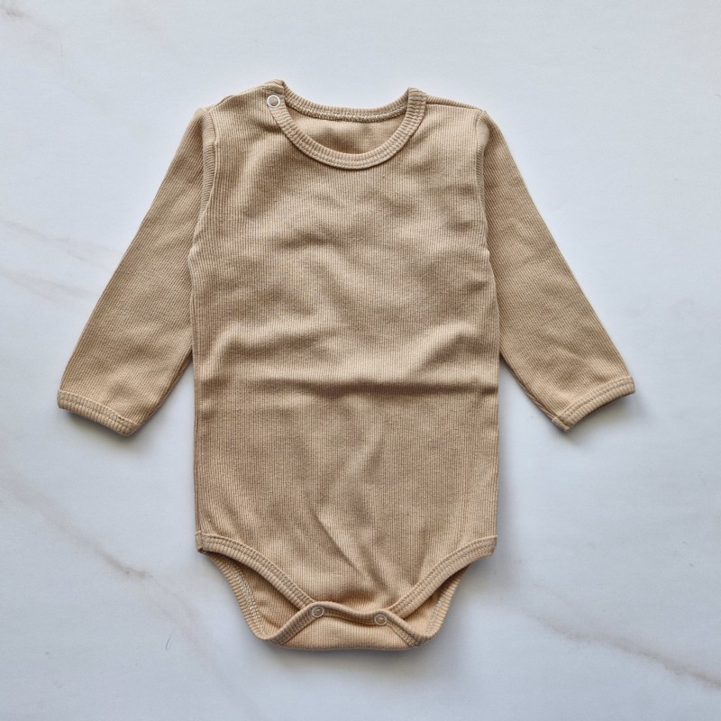 بادی آستین بلند کبریتی کرمی باربارا