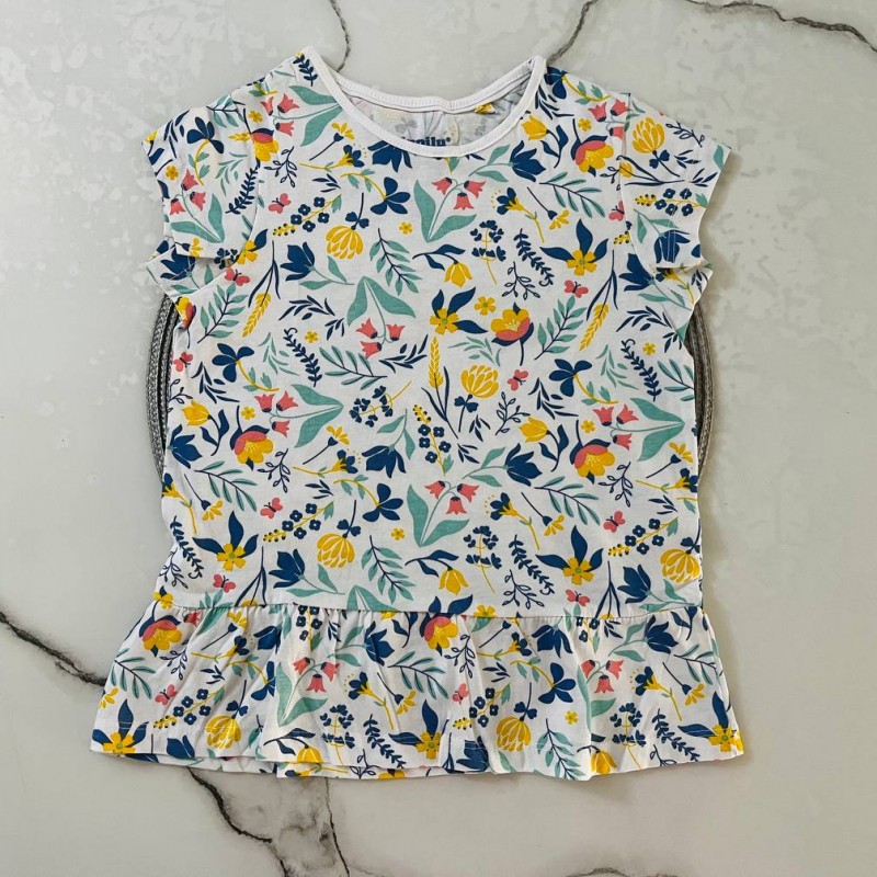 تیشرت آستین چیندار ‌‌گل گلی kids