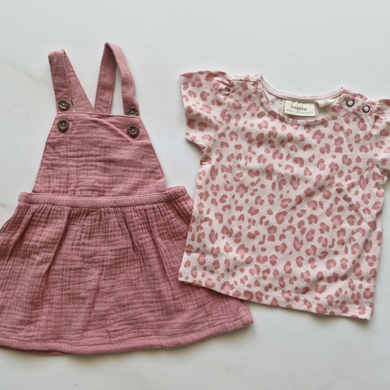 ست سارافون و تیشرت  پلنگی لوپیلو