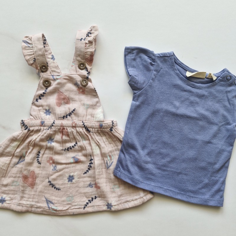 ست سارافون و تیشرت  بهار لوپیلو