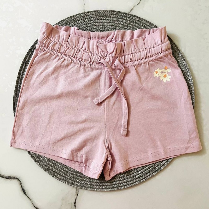 شلوارک سه گل صورتی kids