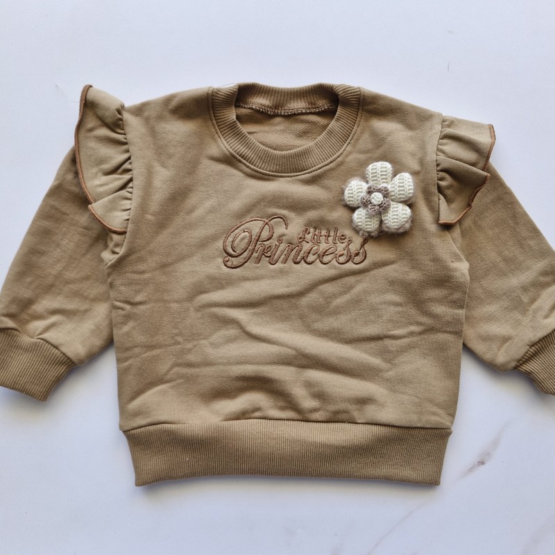 بلوز دورس قهوه ای  گل