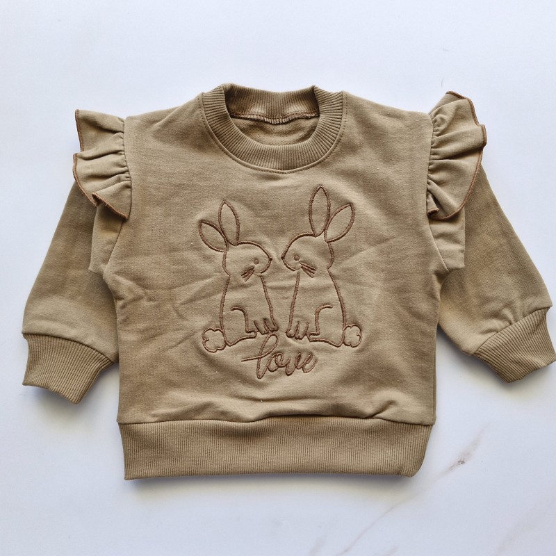 بلوز دورس قهوه ای  خرگوش