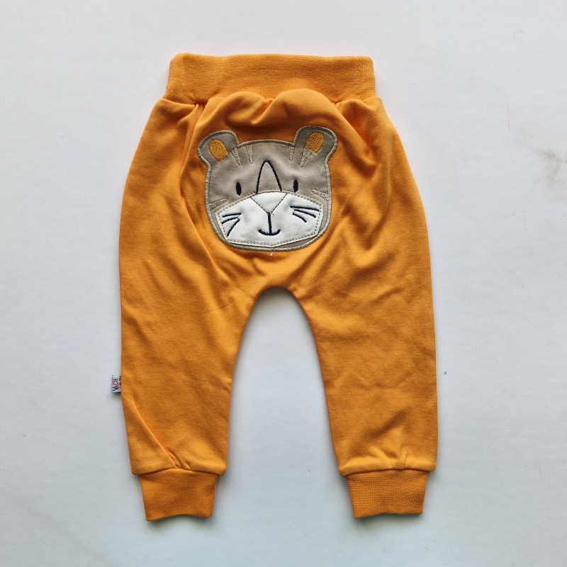 شلوار گلدوزی گربه نارنجی وچیون