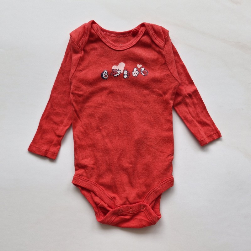 بادی آستین بلند کفشدوزک قرمز لوپیلو