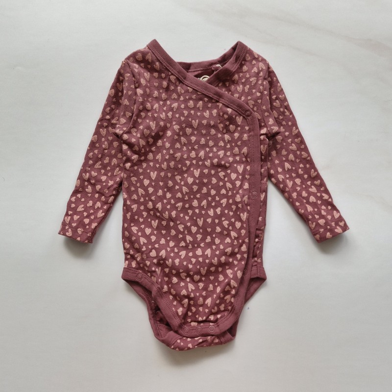 بادی آستین بلند جلودکمه قلب لوپیلو