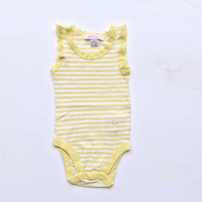 بادی تاپ سوزنی راه راه لبه گیپور لوپیلو