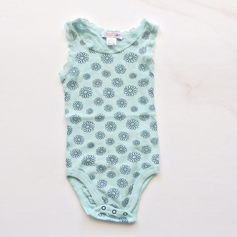 بادی رکابی سوزنی گلدار لبه گیپور لوپیلو