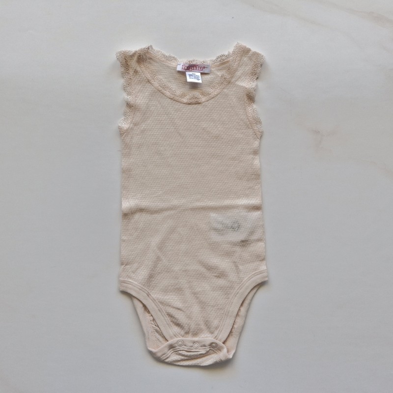 بادی رکابی سوزنی کرمی لبه گیپور لوپیلو