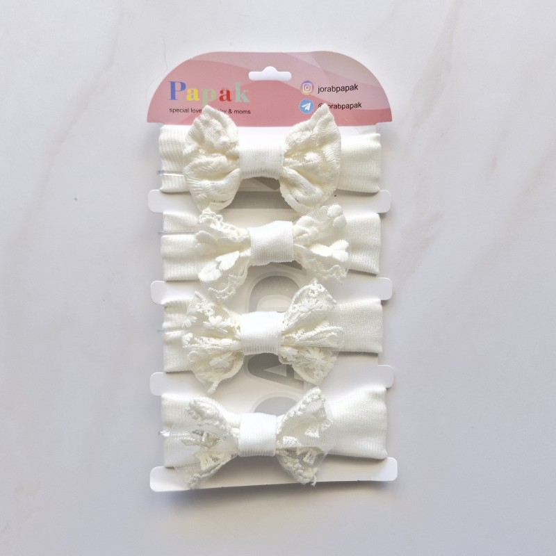 هدبند پاپیونی گیپور پاپک