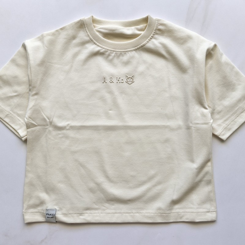 تیشرت بیسیک قواره آزاد شیری امیرکوچولو