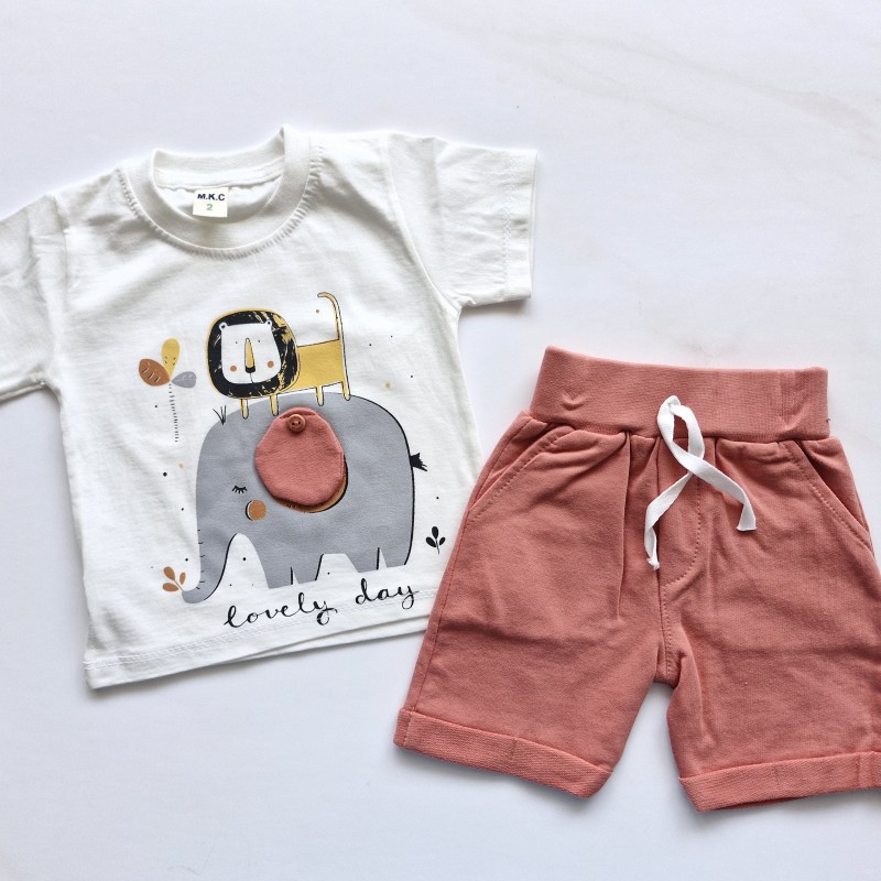 تیشرت و شلوارک دوستان مهتاب کوچولو