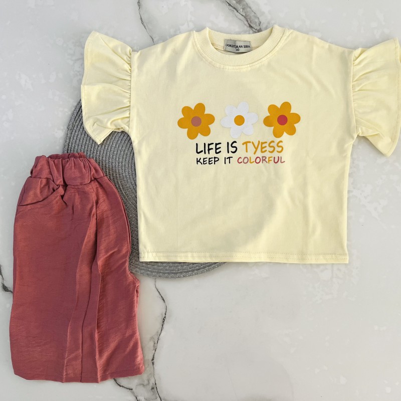 تیشرت و شلوارک فلور کالباسی kids