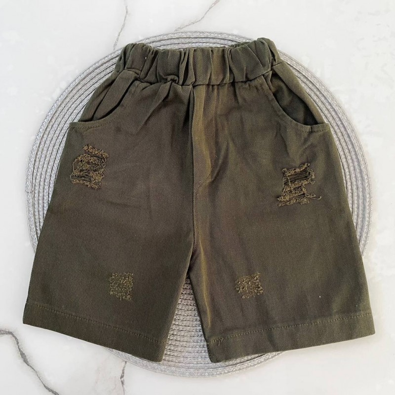 شلوارک کتان یشمی kids