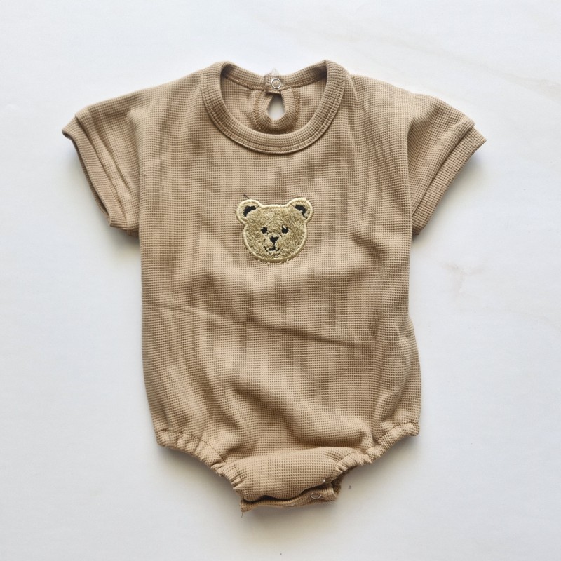 بادی آستین کوتاه بیسکویتی تدی خاکی