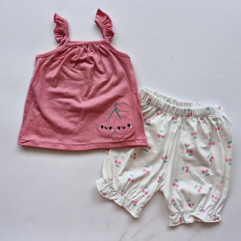 تاپ و شلوارک گیلاس صورتی وچیون