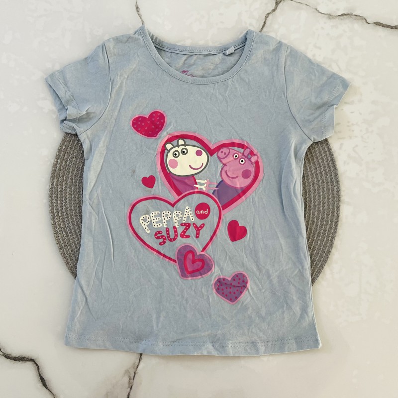 تیشرت آستین کوتاه ‌‌peppa pig آبی kids