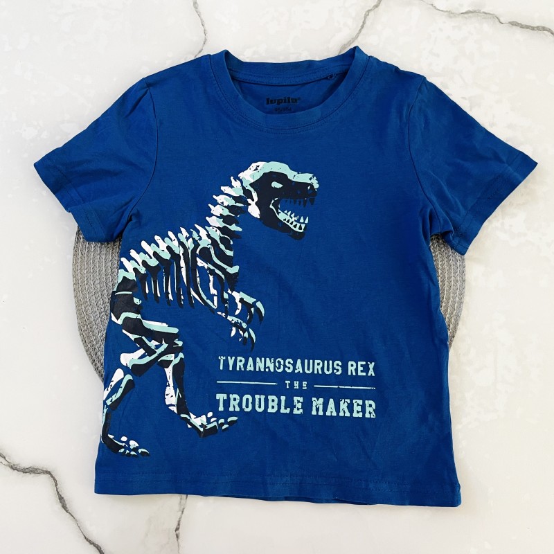 تیشرت آستین کوتاه دایناسور آبی لوپیلو kids