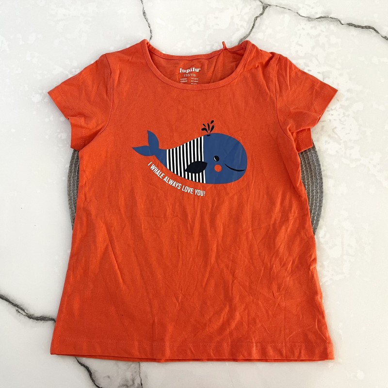 تیشرت آستین کوتاه نهنگ گلبهی لوپیلو kids