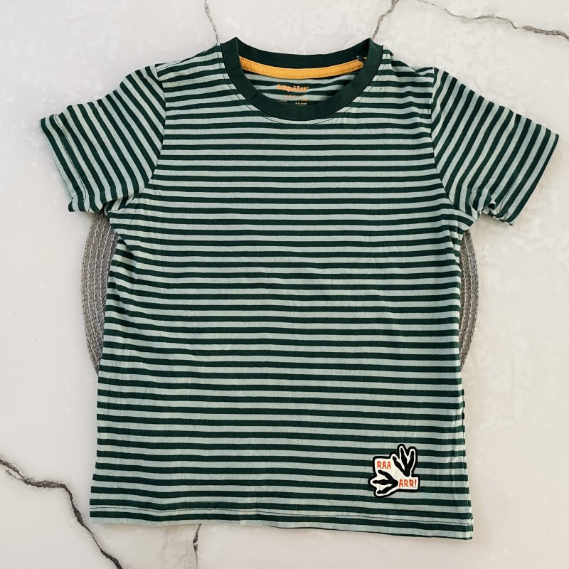 تیشرت آستین کوتاه راه راه سبز لوپیلو kids