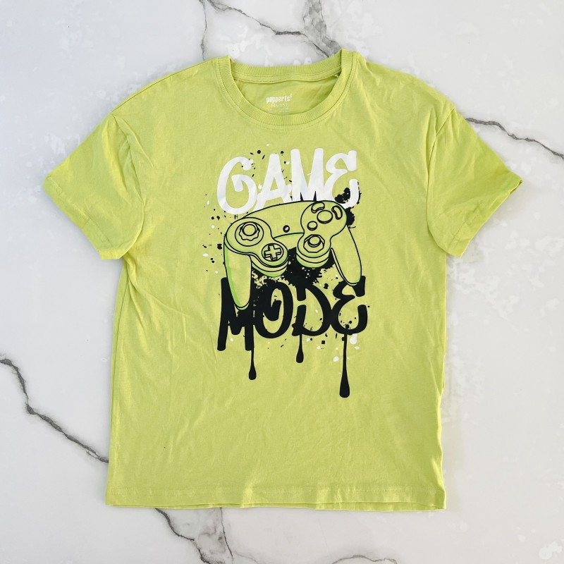 تیشرت آستین کوتاه سبز game پپرتز kids