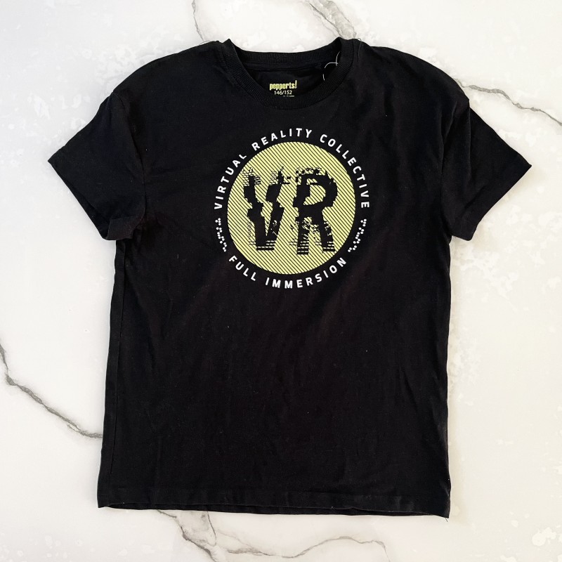 تیشرت آستین کوتاه مشکی VR پپرتز kids