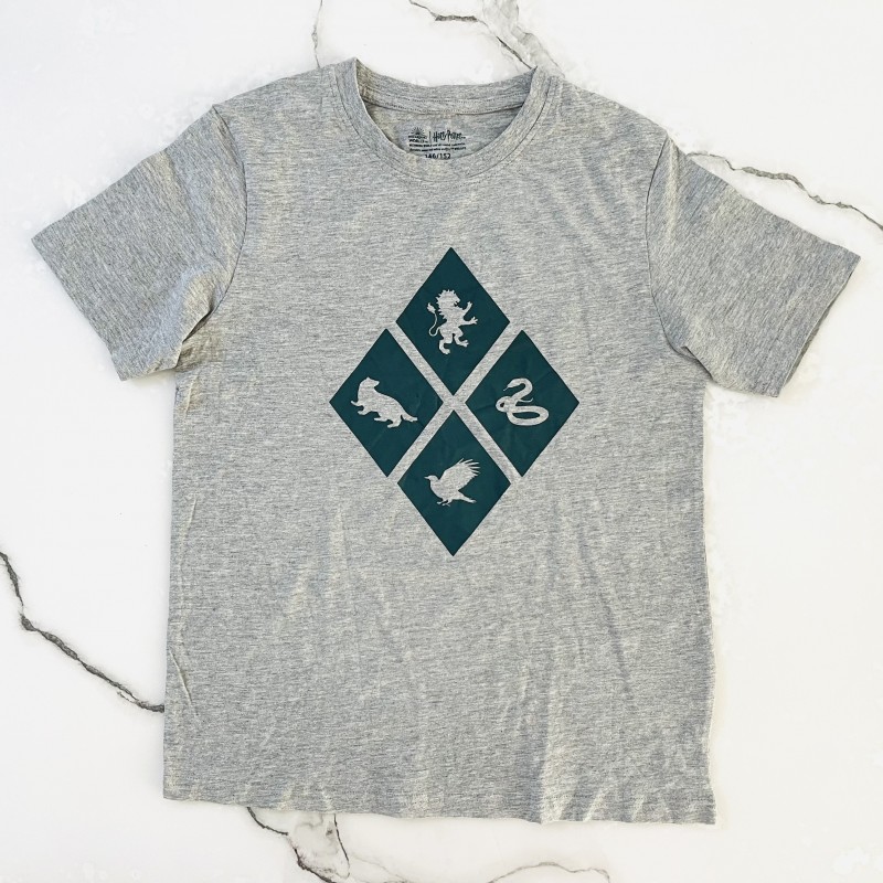 تیشرت آستین کوتاه طوسی هری پاتر kids