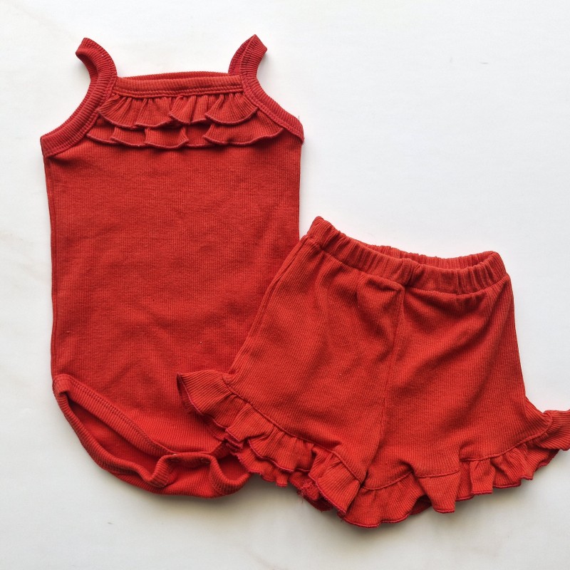 بادی شورت کبریتی قرمز  AMIN