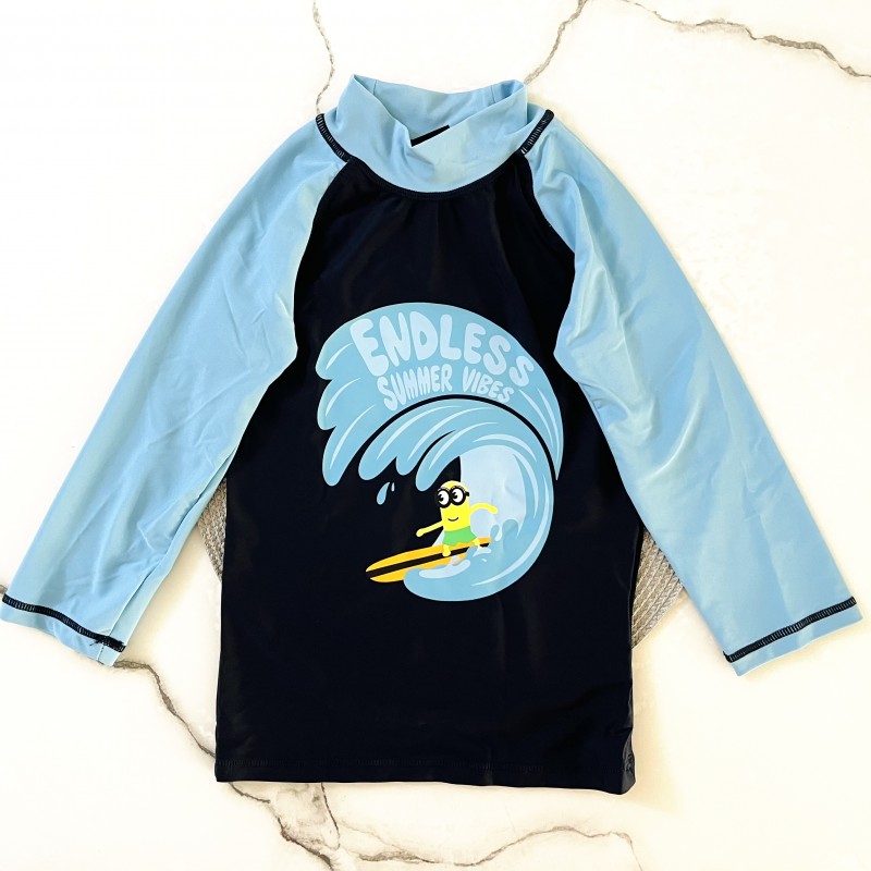 بلوز مایو سرمه ای مینیون kids