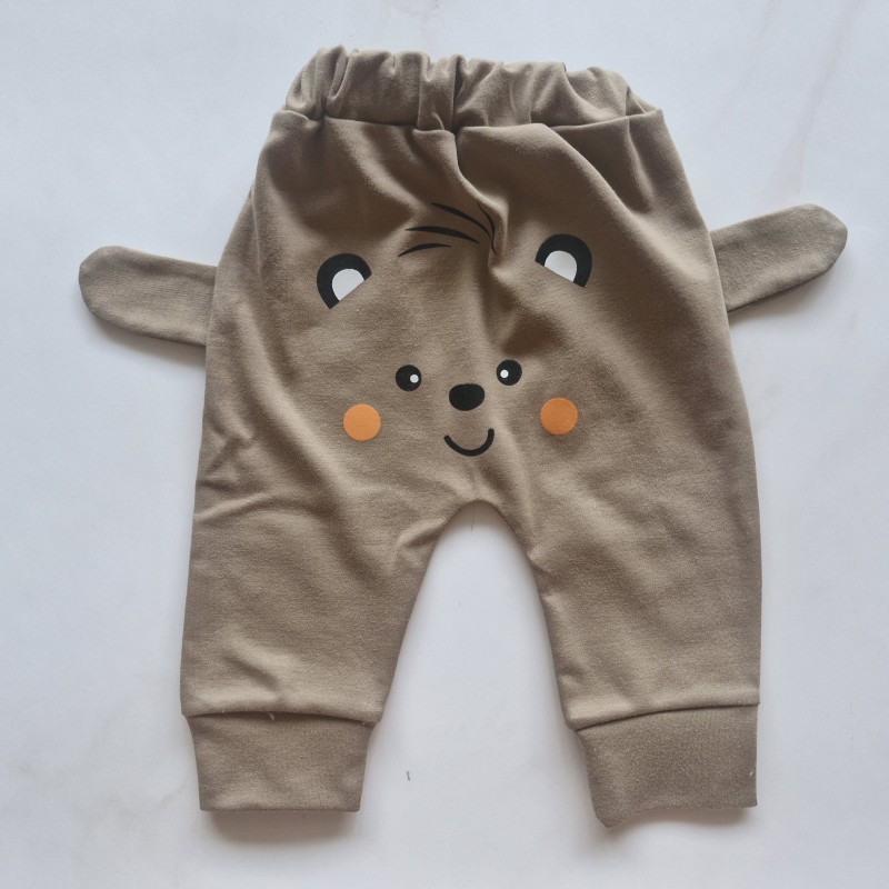 شلوار گوشدار خرس خاکی