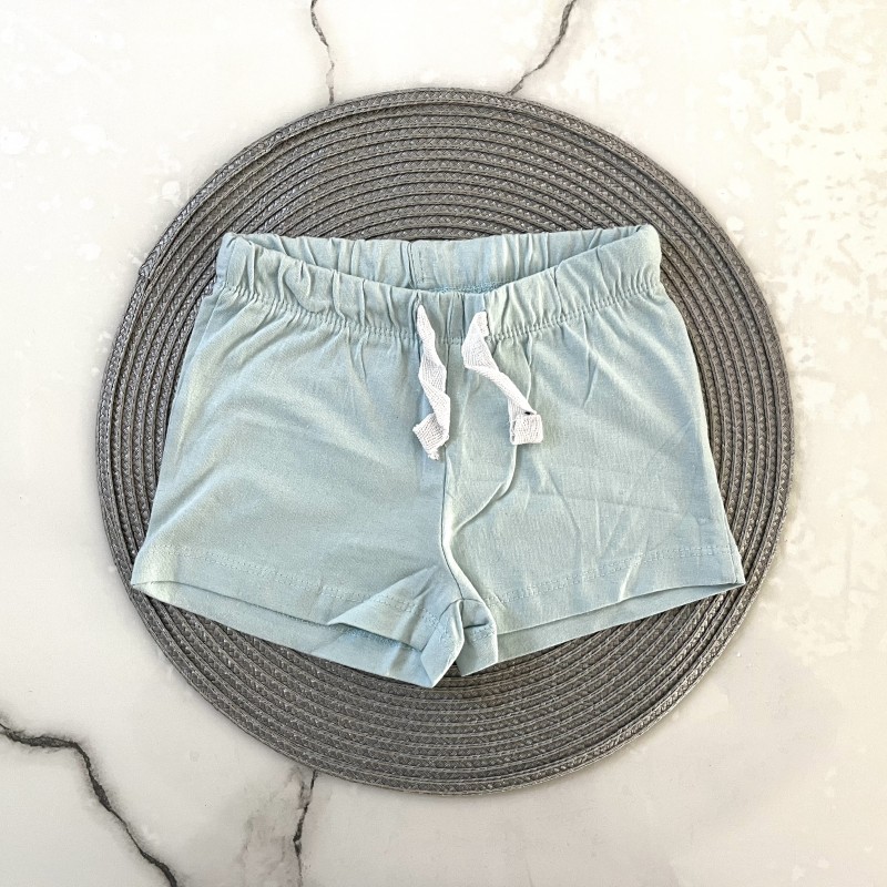 شلوارک سبزآبی ساده kids