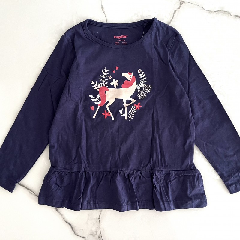 بلوز پایین چیندار اسب سرمه ای لوپیلو kids