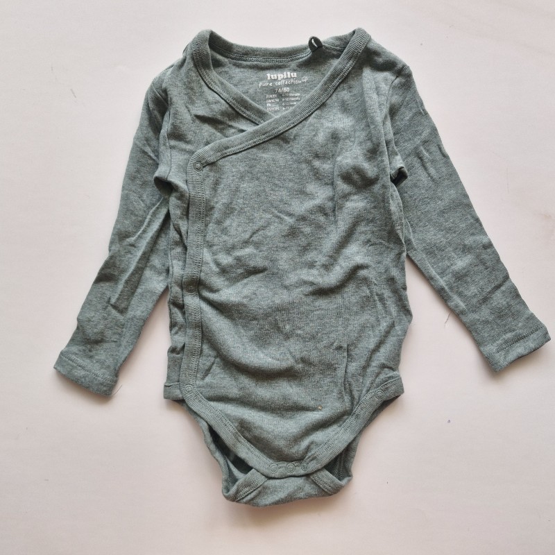 بادی آستین بلند جلودکمه سبز لوپیلو