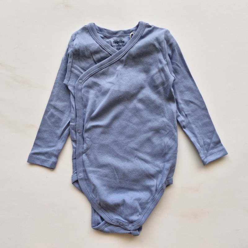 بادی آستین بلند جلودکمه آبی لوپیلو